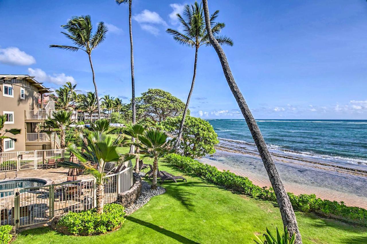 Waipouli Beachfront Condo With Balcony And Ocean Views Капаа Екстериор снимка